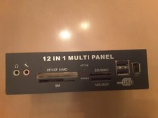 12  in 1  Multi Front Panel für Computer (5,25 Zoll ??) unbenutzt
