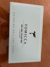 TOMICCA UV Nagellack Set 6 Farben Rot Schwarz Weiß Glitzer Gel Nagellack Natur