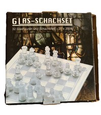 Schach Glasfiguren Komplett