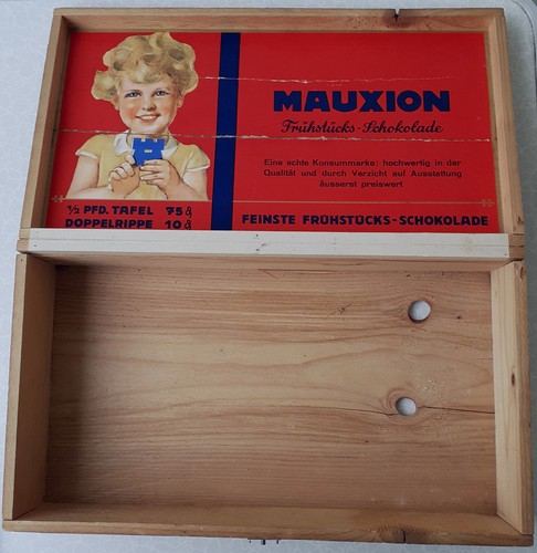 Mauxion schokolade holzkiste - mauxion,