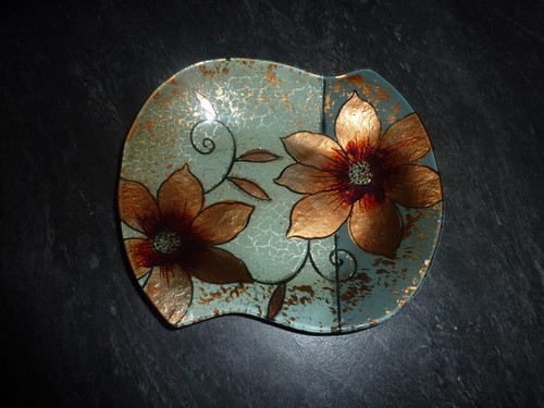 Teller schale glas blumen - teller,