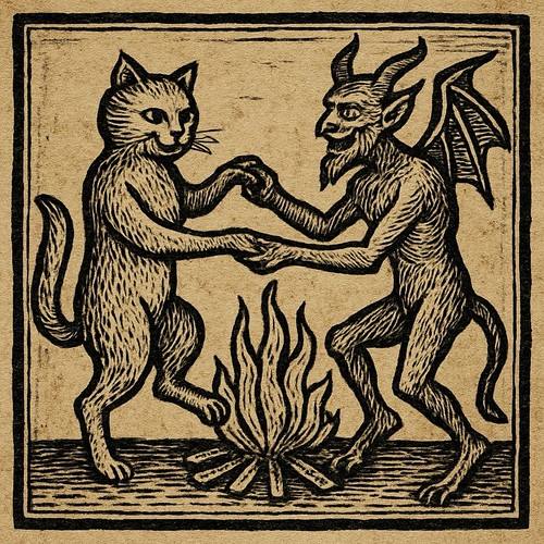 Mittelalter teufel tanzt mit - tanzt,