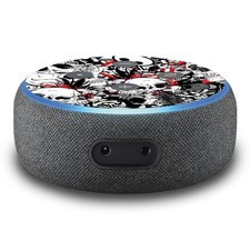 2er Set Aufkleber Totenköpfe passend für Alexa Echo Dot Gen.3 Assistant R137-19