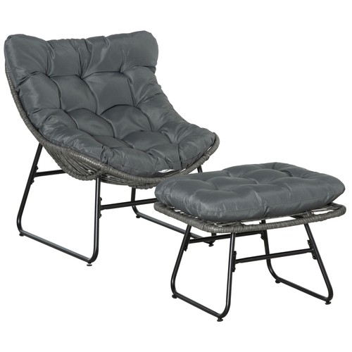 Rattan relaxsessel mit - rattan,