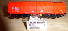 Fleischmann 5386 K H0 6-Achsig.Teleskop-Haubenwagen Sahimmns DB CARGO Epoche 5/6