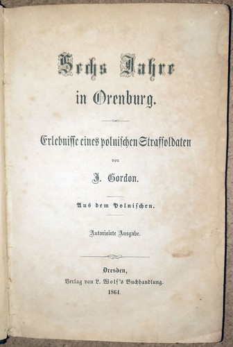 1864 sechs jahre orenburg - jahre, in