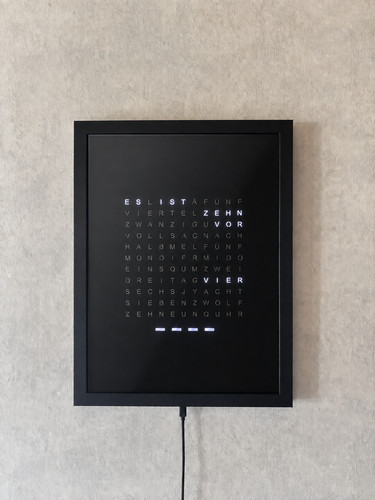 Wortuhr deutsch led - wortuhr, home