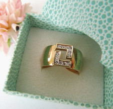 Pierre Lang schöner Ring Gr. 10 vergoldet gut erhalten