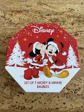 7 Disney Christbaum Kugeln Tannenbaum Mickey und Minnie Maus Weihnachten