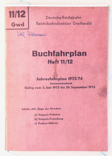 Reichsbahn buchfahrplan heft - -,