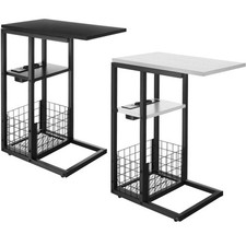 Laptoptisch Ladestation Computertisch C-Form Laptop Tisch Beistelltisch Möbel