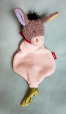 SIGIKID Schmusetuch ESEL DEBBY weiß grau 28cm unbenutzt NEUw
