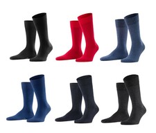 Falke 6 Paar Herren Socken Happy Größe 39 bis 50 Socke Strümpfe Baumwolle men