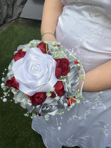 Handgemachte satinrosen - handgemachte,