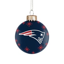 NFL New England Patriots Baumschmuck Glass Ball Glas Kugel Anhänger Ornament 429