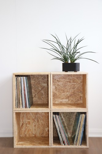 Vinyl record storage cubes - 4x,