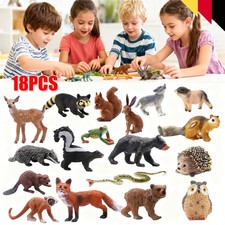 18Stück Dschungel Zoo Tiere Figuren, Safari Tierfiguren Spielzeug, Wald Tierfig