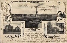 Ak Gersthofen in Schwaben, Farbwerke, Ortsansichten - 10814850