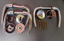 Edelstahl Rosetten Türgriffe Garnitur     3 Stück