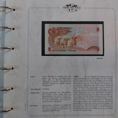 Banknoten tiere der welt - banknoten,