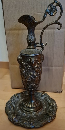 Alte antike vase mit teller - alte,