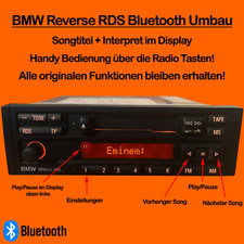 BMW Reverse RDS Radio Bluetooth Umbau (Songtitel + Interpret im Display)