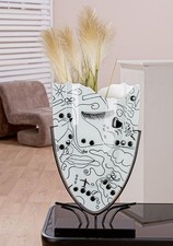 Casablanca Design Vase "Modern Art" 55528 Einlinienddesign Glas Art TOP Geschenk