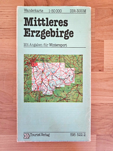 Original ddr wanderkarte - wanderkarte, *