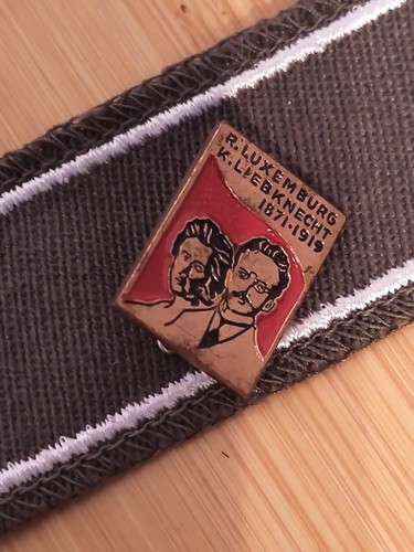 Abzeichen ddr rosa luxemburg - abzeichen, ddr: