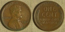 Lincoln Cents: 1916-S XF+