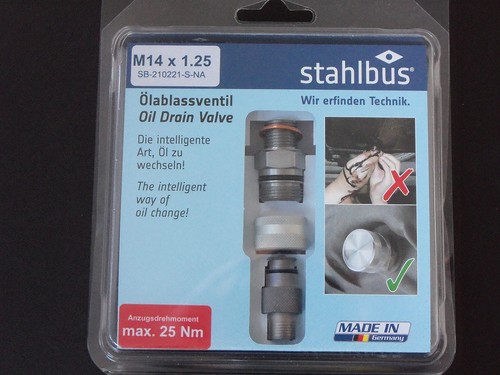 ölablassventil stahlbus m14 - m14, x