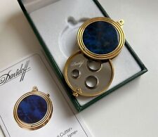 Davidoff Rund-Bohrer Cutter Zigarrenschneider Chinalack Blau OVP RAR!