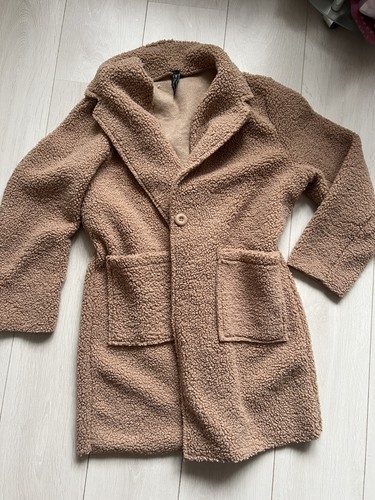 Brauner teddymantel kuschelig - brauner,