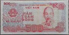 500 Dong Banknote Geldschein