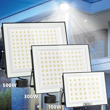LED Fluter Baustrahler 100W 300W 500W Watt Außen Strahler Scheinwerfer Flutlicht