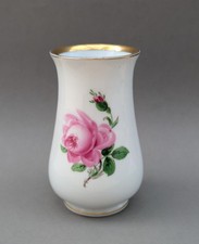 Vase Meissen Rote Rose 1. Wahl