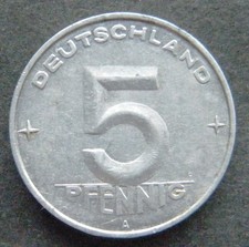 DDR, 5 Pfennig 1952 A, ( 5 )