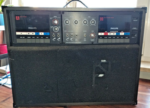 Philips doppel kassettendeck - doppel-kassettendeck, /