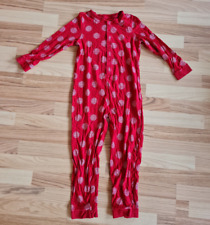 Happy Kids Tchibo Onsie Overall Schlafanzug Junge Mädchen rot Gr 122/128