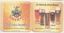 Unertl Bier, Mühldorf - alter Bierdeckel "5x Genuß ohne Reue!"