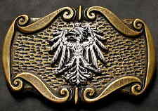 Gürtelschnalle NEU Wappen METALL Massiv ADLER f. 4cm breite GÜRTEL Bundesadler *