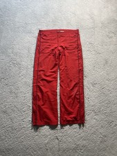 Nike Vintage Damen Hose Rot , Größe S , Gut / Sehr Guter Zustand 
