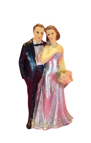 Silber hochzeit figuren - , paar