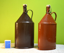 alte email. Trink- und Feldflasche mit Bügelverschluß