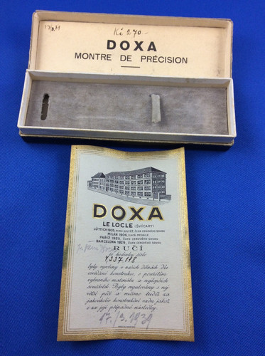 Original 1939 doxa watch box - original,