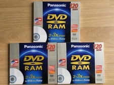 3x Panasonic DVD Ram