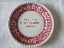 Villeroy & Boch Mettlach 1809-1959 Wandteller