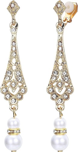 Perlen ohrclips für damen - perlen,