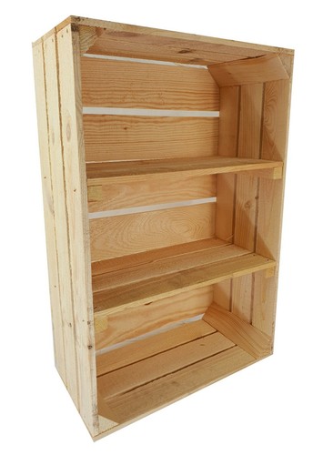 Neue holzkiste mit boden - neue,