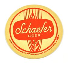 Vintage Schaefer USA Beer Bier Bierdeckel Untersetzer Coaster sous-bock